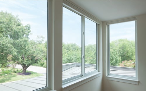 Andersen custom sliding windows installed in a home.