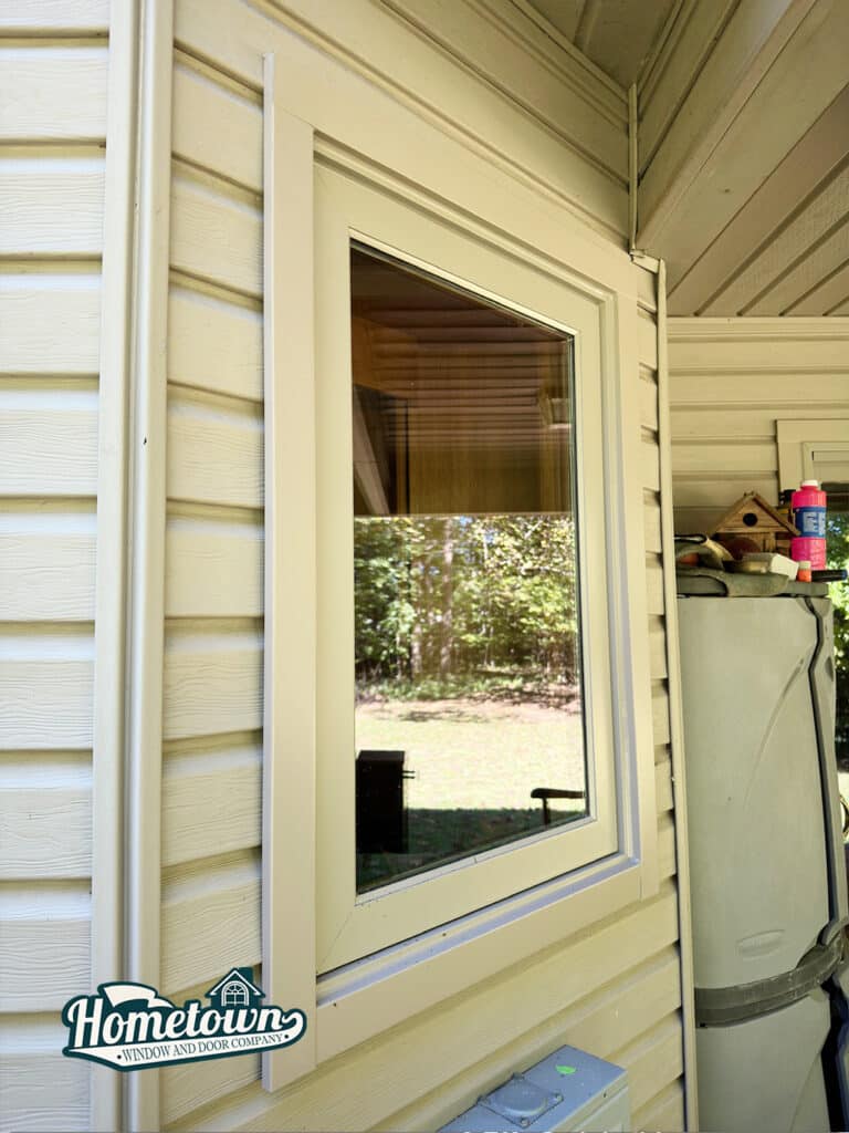 New vinyl windows installed on Indianapolis two story home