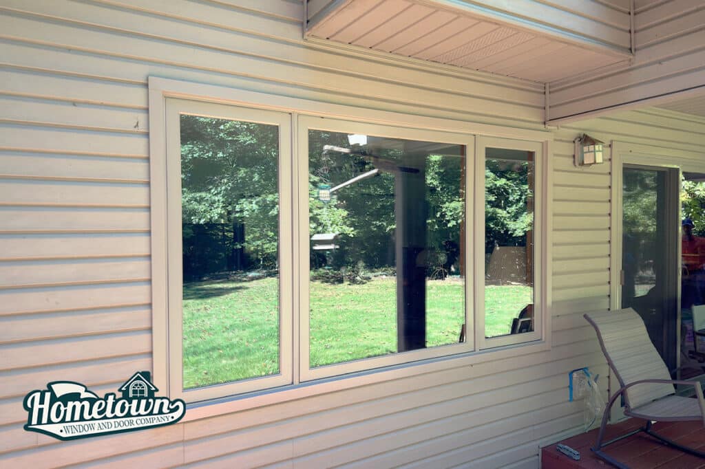 Residential vinyl window installation near Indianapolis