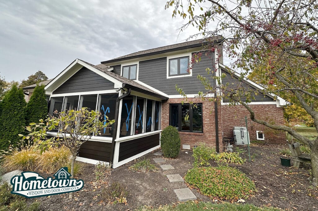 Window installation project showing clean exterior lines