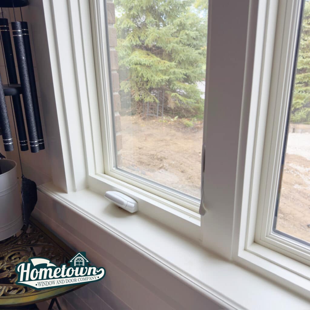 Newly installed replacement windows on Indianapolis residential exterior