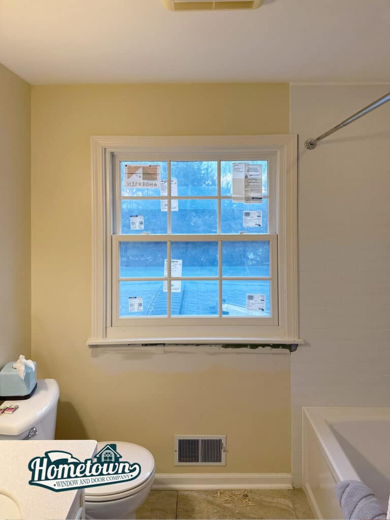 Newly installed windows improving insulation on Indianapolis home