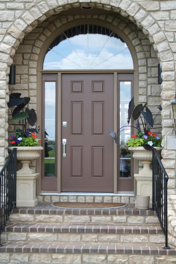 Fiberglass exterior door